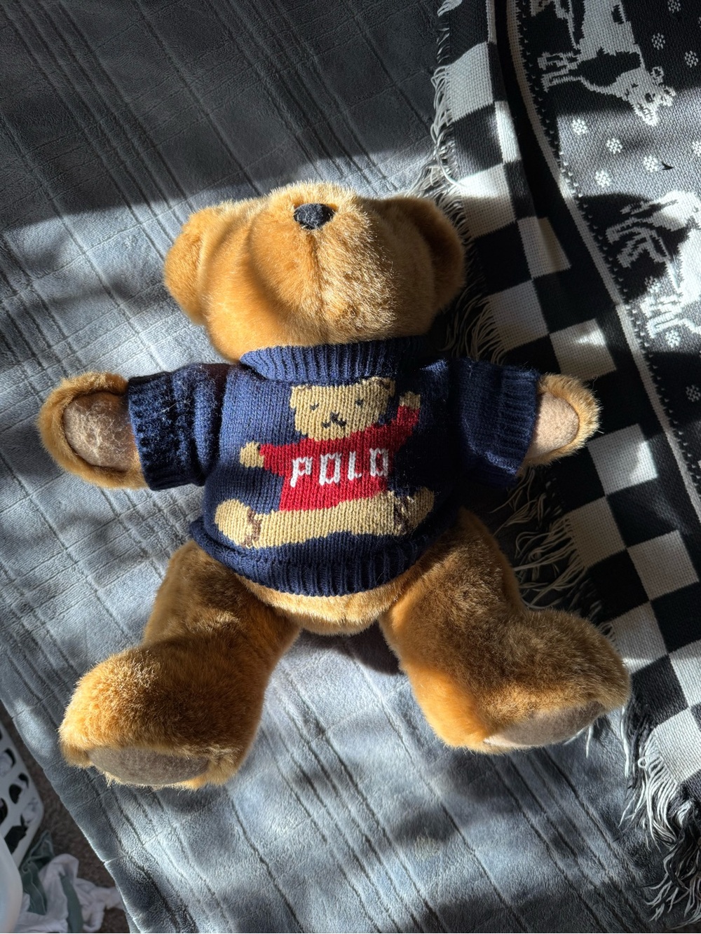 Vintage 1997 Ralph Lauren Teddy Bear with Sweater